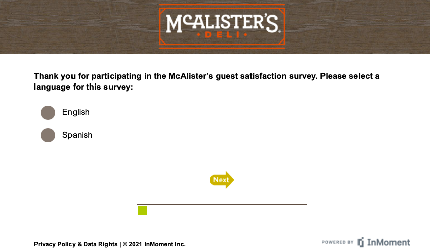 McAlister’s survey