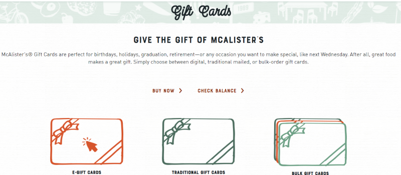 McAlister's Deli Gift Card