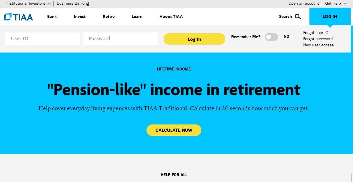 TIAA Cref Login at www.tiaa.org - How To Register For Online Access