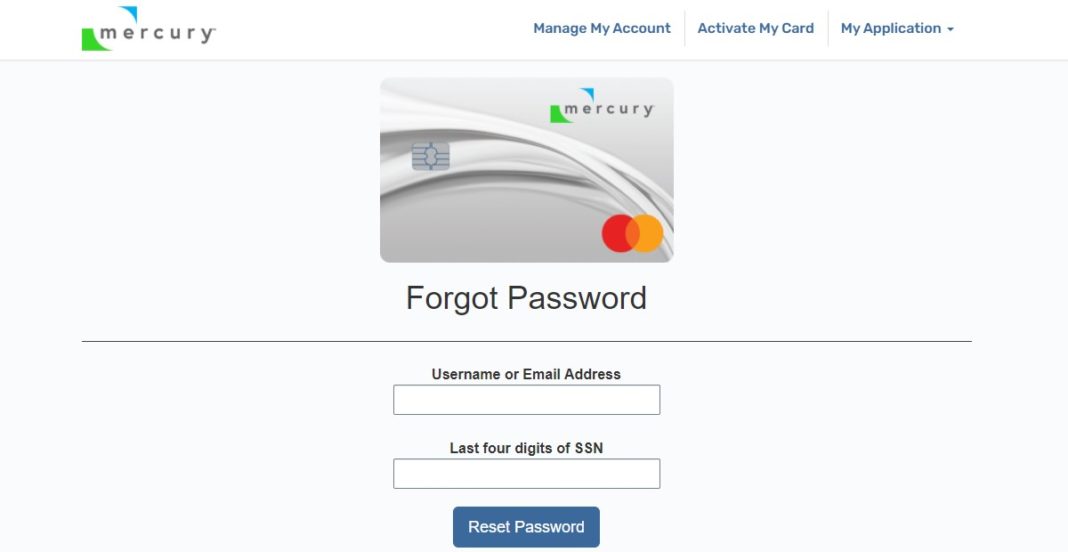 Mercury Card Login Online Bill Payment at