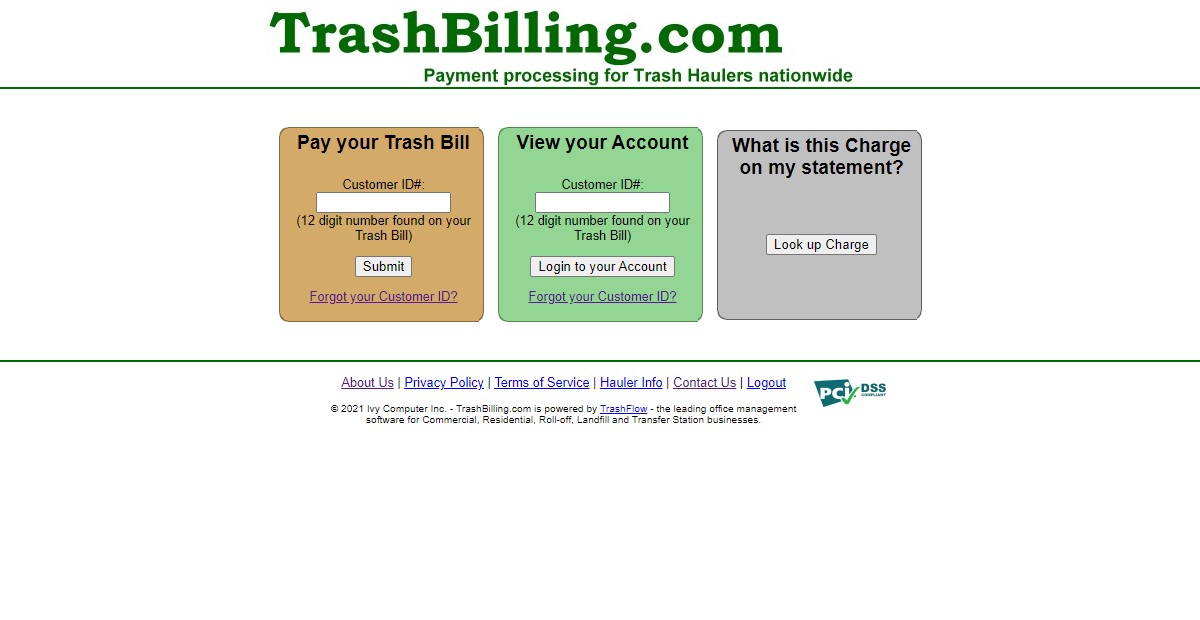 Trashbilling Login and Pay Trash Bills at www.trashbilling.com