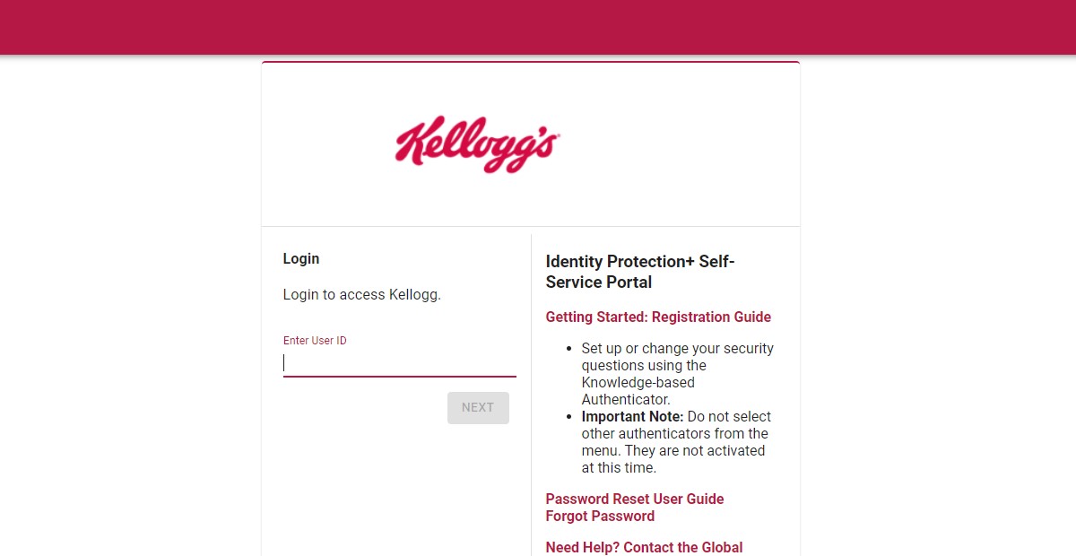 Kellogg's Employee Login at Myhr.kellogg.com - Associate Sign In
