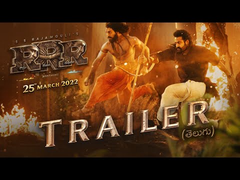 RRR Trailer (Telugu) - NTR, Ram Charan, Ajay Devgn, Alia Bhatt | SS Rajamouli | 25th March 2022